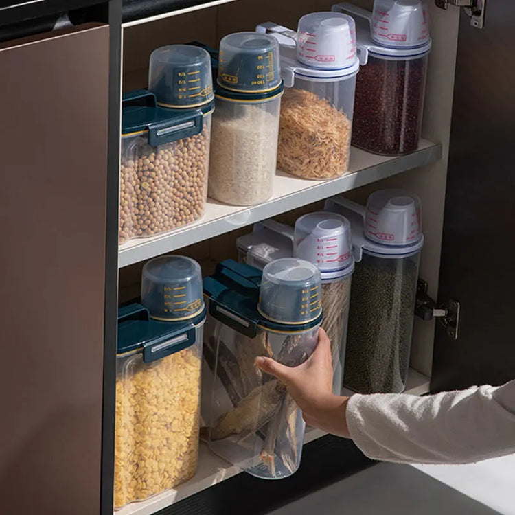 Cat Dog Food Storage Container Sealed Plastic Airtight