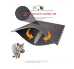 Double Layer Cat Litter Mat Waterproof Toilet Rug