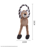 Dogs Plush Interactive Chew Teeth Grinding Squeak Toy Puppy Kitten