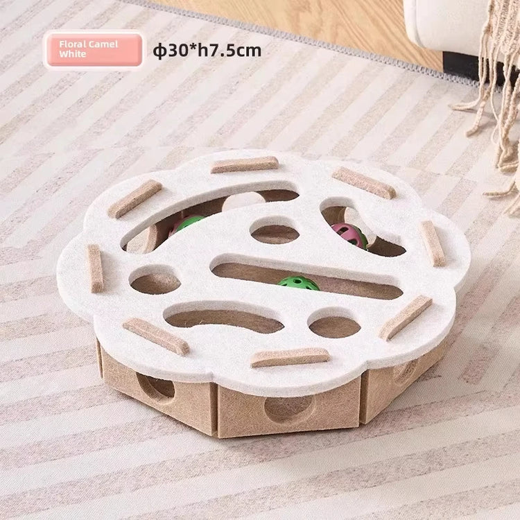 Cat Puzzle Toy Felt Box Exercise Ball Indoor Hunting