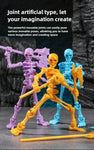  Skeleton Figure Action Skeleton Figurines With Multiple Accessories Realistic Movable Joints Model Statue For Christmas