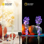 2PC Halloween Solar Garden Lights Outdoor Waterproof Ghost Hand LED Stake Lights Horror Atmosphere Decoration Lamp  For Festival