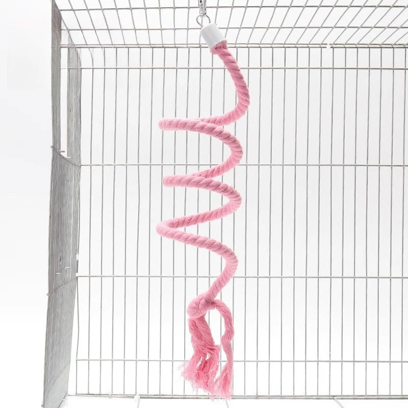 Parrot Climbing Rope Bird Chew Swing Toys Pet Set