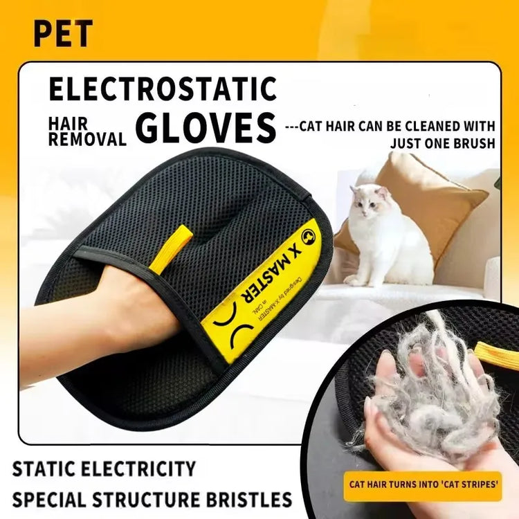 Pet Hair Remover Gloves Electrostatic Reusable Grooming