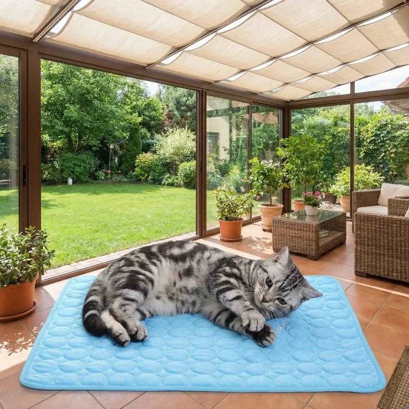 Dog Cooling Ice Bed Mat Summer Cold Pet Bed Cool