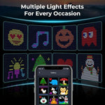 LED Christmas Curtain Light Holiday Fairy Lamp App Control Music Sync DIY Pattern Waterproof for Indoor Outdoor Party Home Decor