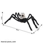 Halloween Animatronic Doll Face Spider Motion Activated Glowing Eyes Sound Control Scary Walking Toy Haunted House Prop