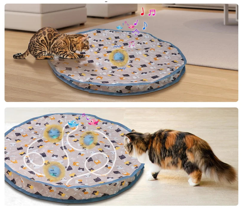 Interactive Cat Ball Rolling Hide Seek Motion Toy
