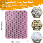 Cat Litter Mat Double Layer Non Slip Waterproof Mat