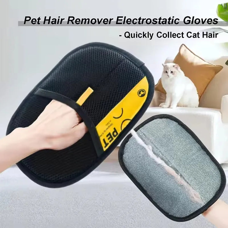 Pet Hair Remover Gloves Electrostatic Reusable Grooming