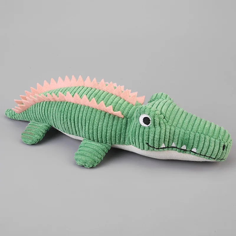 Realistic Crocodile Plush Squeaky Chew Puppy Teeth Toy
