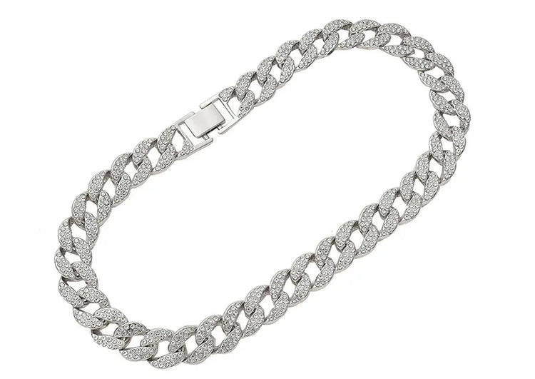 Dog Gold Chain Luxury Diamond Collar Metal Necklace