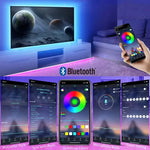 Smart RGB 5050 LED Wall Strip Lights Bluetooth Music Sync APP Remote Flexible Ribbon for TV Backlight Bedroom Home Party Decor