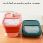 Collapsible Cat Dog Food Storage Container Airtight Box