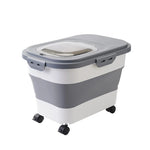 Collapsible Cat Dog Food Storage Container Airtight Box