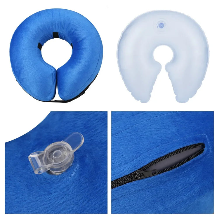 Inflatable Dog Recovery Collar Soft Protective Blow Up