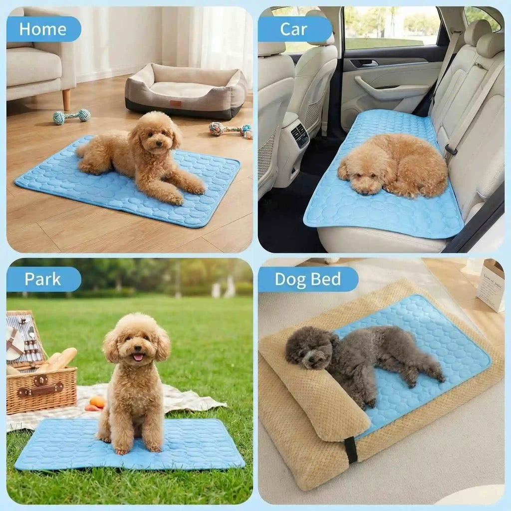 Dog Cooling Ice Bed Mat Summer Cold Pet Bed Cool