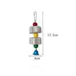 Flower Bird Molar Parrot Grinding Stone Cage Toy