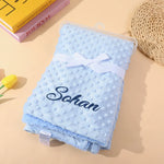 Custom Name Pet Blanket Soft Minky Dog Travel Mat