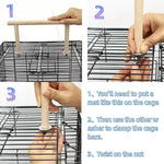 Wooden Bird Perch Stand Parrot Play Toys Supplies