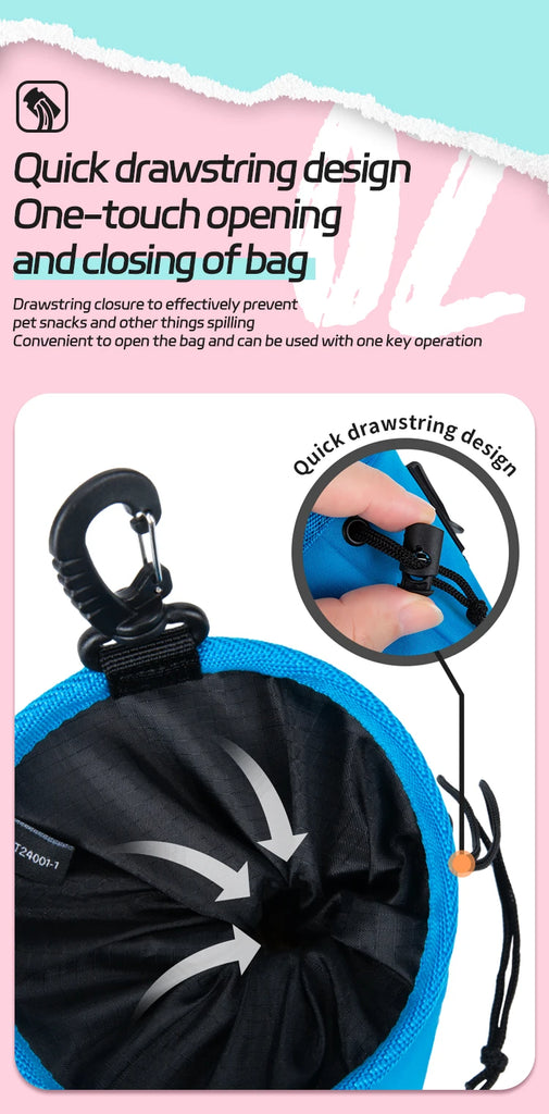 Portable Dog Training Snack Bag Outdoor Waist Bag