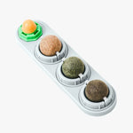 4in1 Rotating Catnip Silvervine Ball Teeth Cleaning Toy Safe