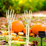 2PC Halloween Solar Garden Lights Outdoor Waterproof Ghost Hand LED Stake Lights Horror Atmosphere Decoration Lamp  For Festival