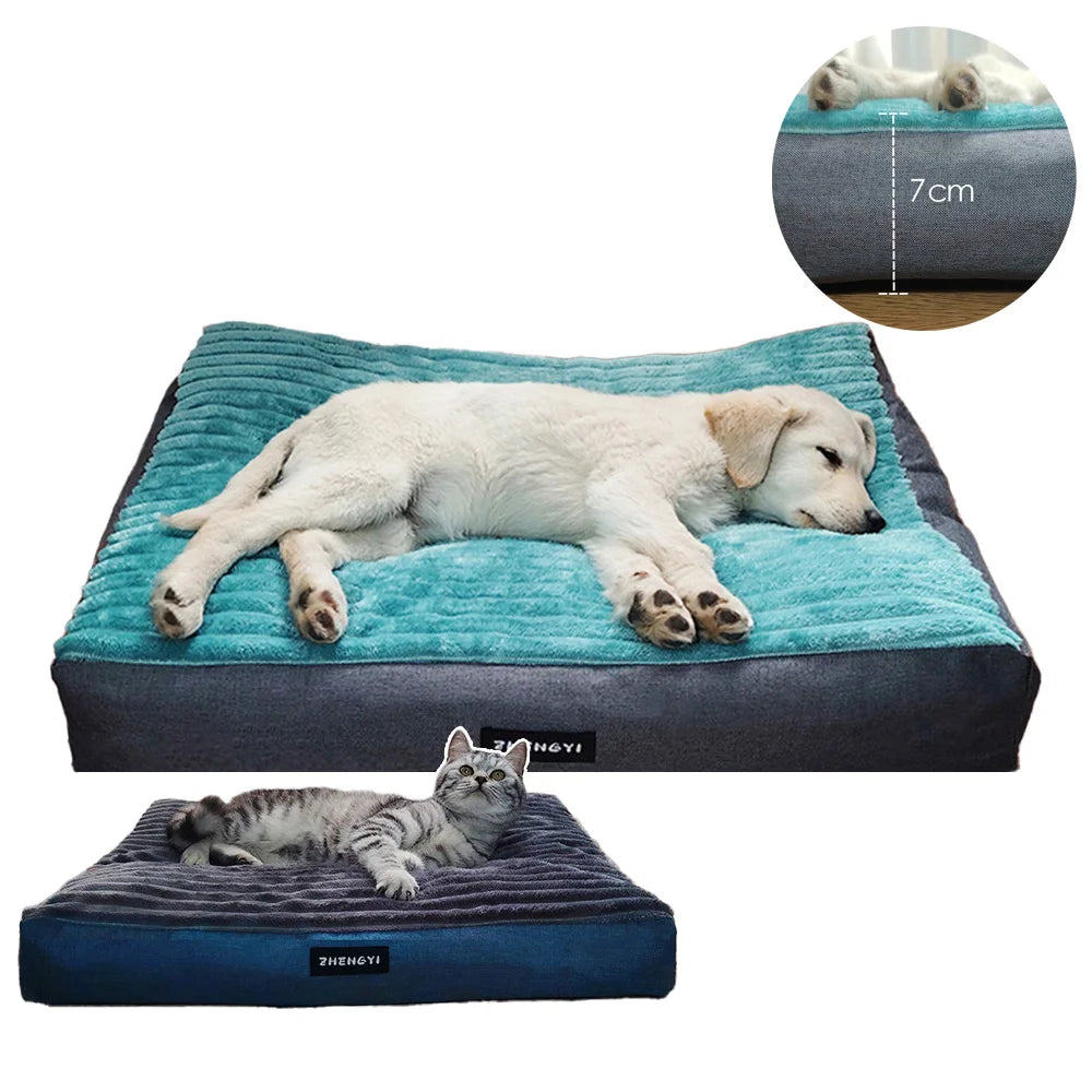 Soft Plush Cat Dog Bed Winter Warm Mattress Cozy