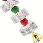Flower Bird Molar Parrot Grinding Stone Cage Toy
