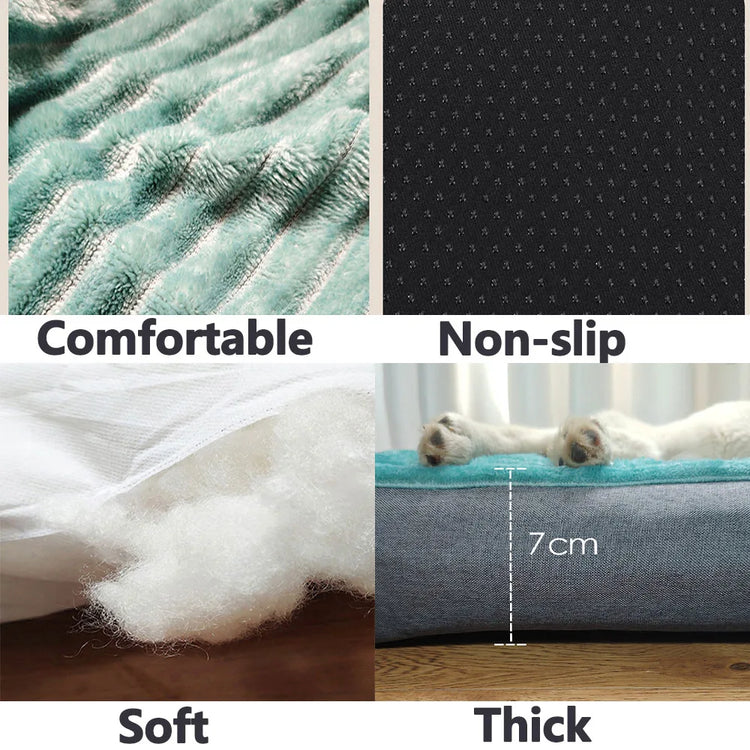 Soft Plush Cat Dog Bed Winter Warm Mattress Cozy