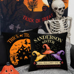 1pc/4pcs Halloween decoration pillow cover, trick or treat cushion cover, ghost, pumpkin head, bat decoration sofa cushion cover