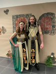 Halloween Ancient Egypt Egyptian Pharaoh Costume for Men King Cleopatra Queen Cosplay Carnival Party Medieval Couple Party Dress