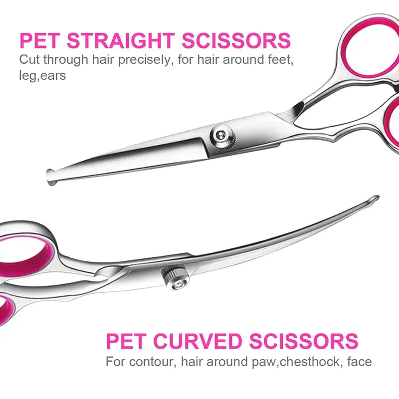 Pet Safe Grooming Scissors Stainless Steel Dog Shears