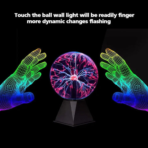 Magic Plasma Ball Lamp Touch Glass LED Night Light Atmosphere Lights Christmas Party Bedroom Decor Kids Birthday Gift Toy