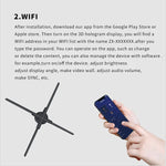 3D Hologram Fan for Advertising/Stage/Wedding Air Floating LED Display, High Brightness Holographic Fan 24H Continuous Working