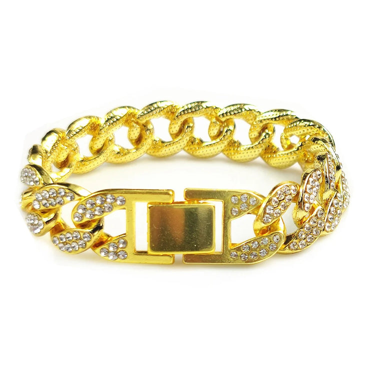 Dog Gold Chain Luxury Diamond Collar Metal Necklace