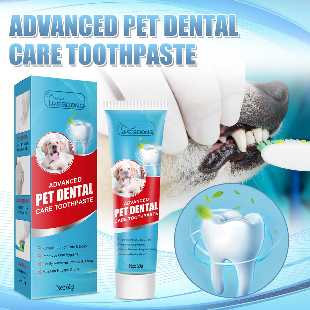 Pet Toothpaste Edible Tartar Control Breath Fresh Dogs