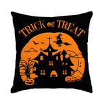1pc/4pcs Halloween decoration pillow cover, trick or treat cushion cover, ghost, pumpkin head, bat decoration sofa cushion cover