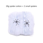 Halloween Decoration White Spider Web Artificial Stretchy Cobweb for Halloween Scary Home Party Scene Props Haunted House Decor