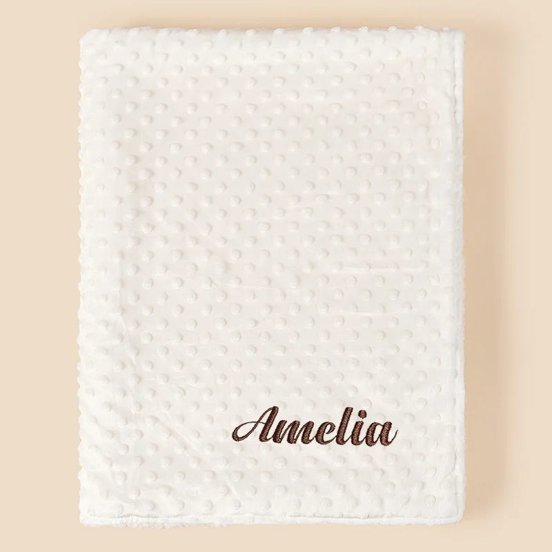 Custom Name Pet Blanket Soft Minky Dog Travel Mat