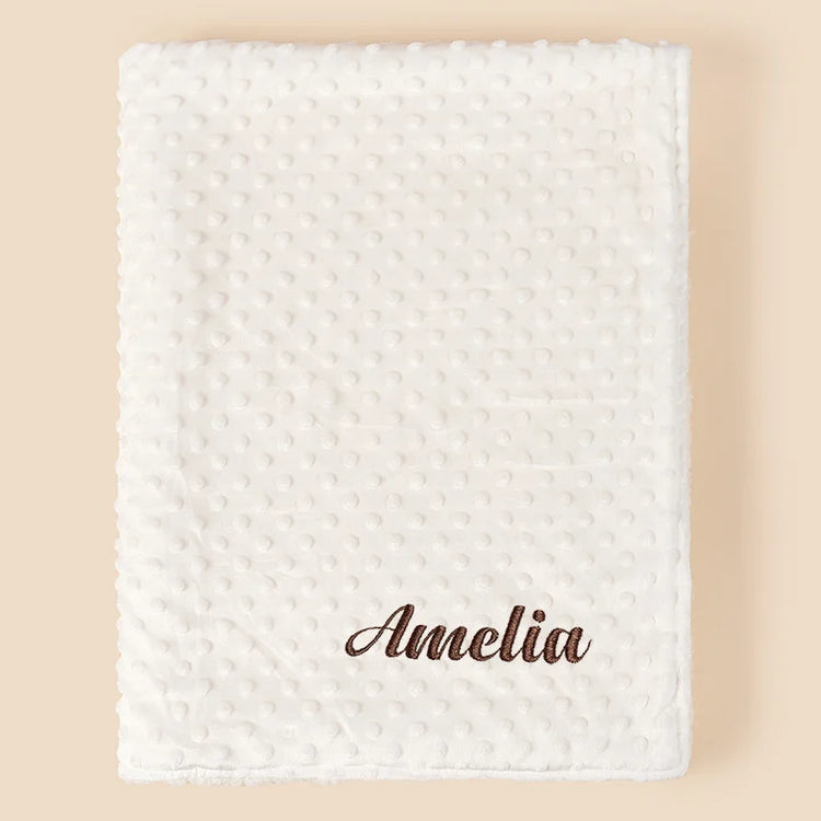 Custom Name Pet Blanket Soft Minky Dog Travel Mat