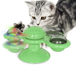 Windmill Cat Toy Interactive Puzzle Game Whirligig