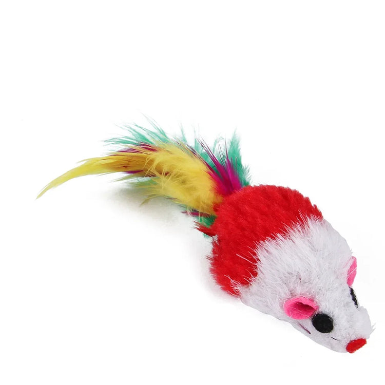 22 Pack Cat Toys Interactive Set Sisal Mouse Bell