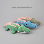 Realistic Crocodile Plush Squeaky Chew Puppy Teeth Toy