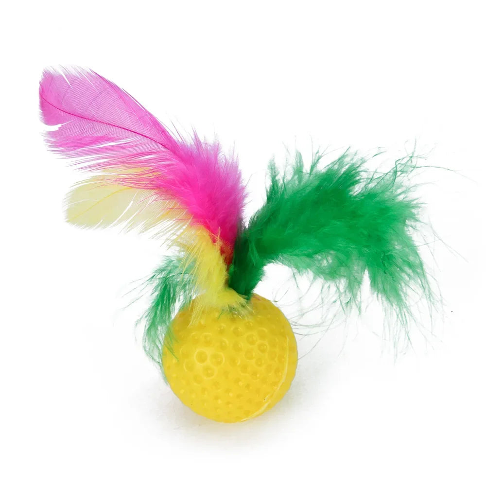 22 Pack Cat Toys Interactive Set Sisal Mouse Bell
