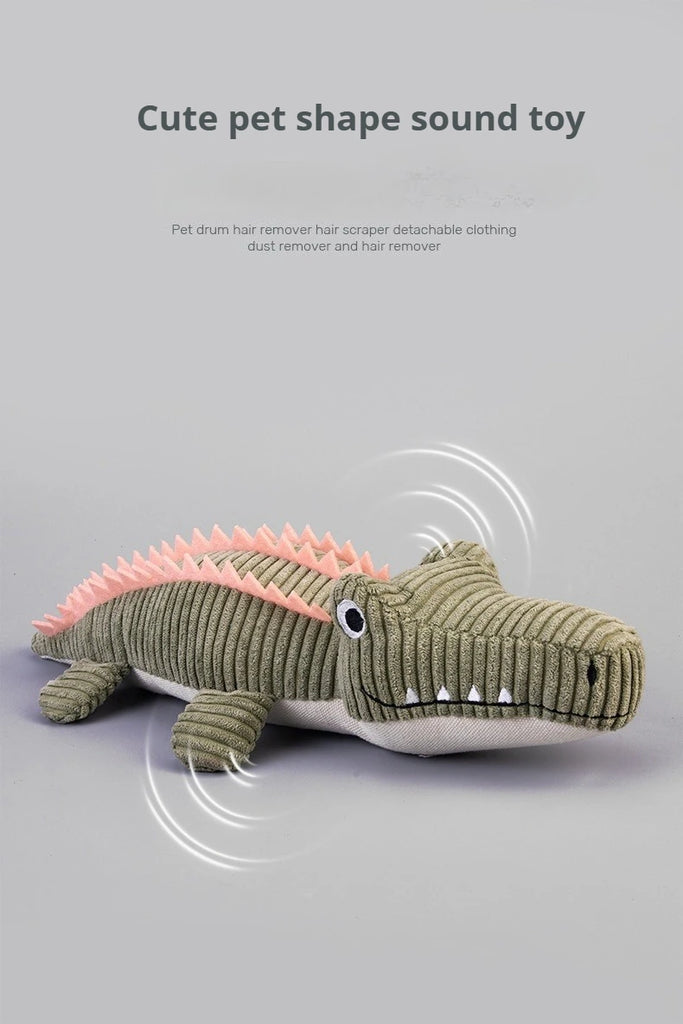 Realistic Crocodile Plush Squeaky Chew Puppy Teeth Toy