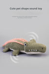 Realistic Crocodile Plush Squeaky Chew Puppy Teeth Toy