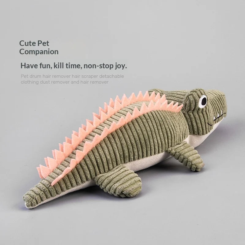 Realistic Crocodile Plush Squeaky Chew Puppy Teeth Toy