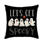 1pc/4pcs Halloween decoration pillow cover, trick or treat cushion cover, ghost, pumpkin head, bat decoration sofa cushion cover