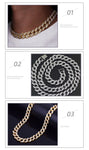 Dog Gold Chain Luxury Diamond Collar Metal Necklace
